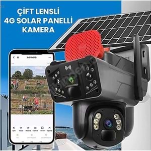 O-KAM PRO O-kam-3815 4g Dual Lens Solar Ptz Güneş Panelli Kamera