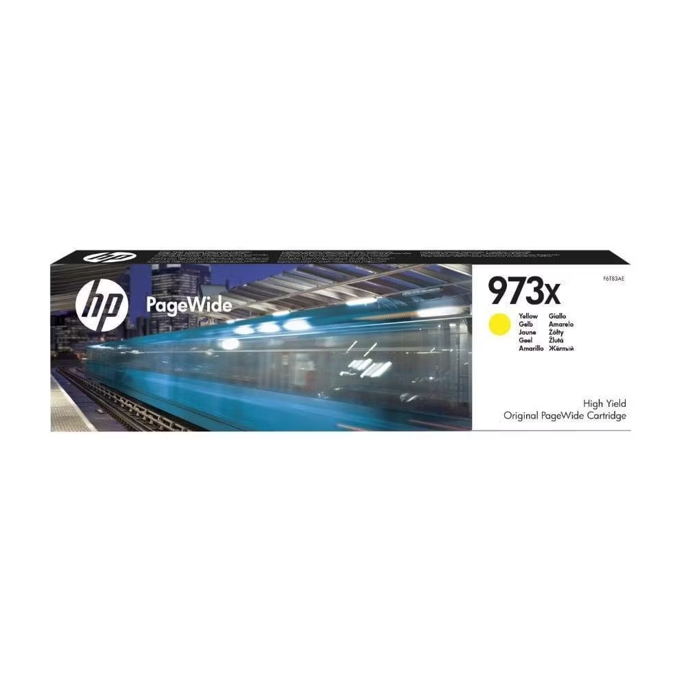 HP F6T83AE No 973X Sarı 86ml Yüksek Kapasiteli Orijinal PageWide Mürekkep Kartuşu 7.000 Sayfa