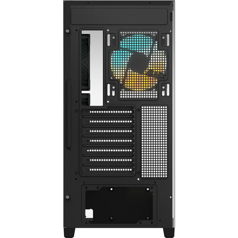 GIGABYTE C500 Panoramic Stealth Ön ve Yan Paneli Temperli Cam 4x ARGB Fanlı Gizli Konnektör Uyumlu Siyah Mid Tower Kasası