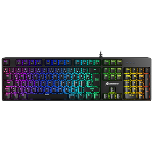 GAMEBOOSTER G24B Enigma Rainbow Aydınlatmalı Red Switch Mekanik Siyah Oyun Klavyesi