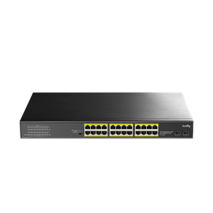 CUDY 24port PoE 300w 2-Uplink Gigabit Yönetilemez Switch GS1028PS2