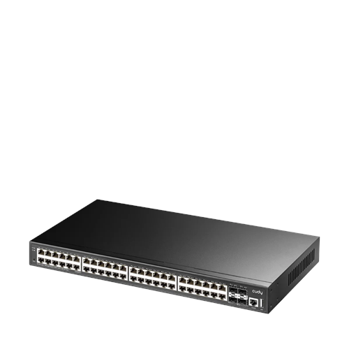 CUDY 48port 4-10GbE SFP Gigabit Layer3 Yönetilebilir Switch GS5048S4