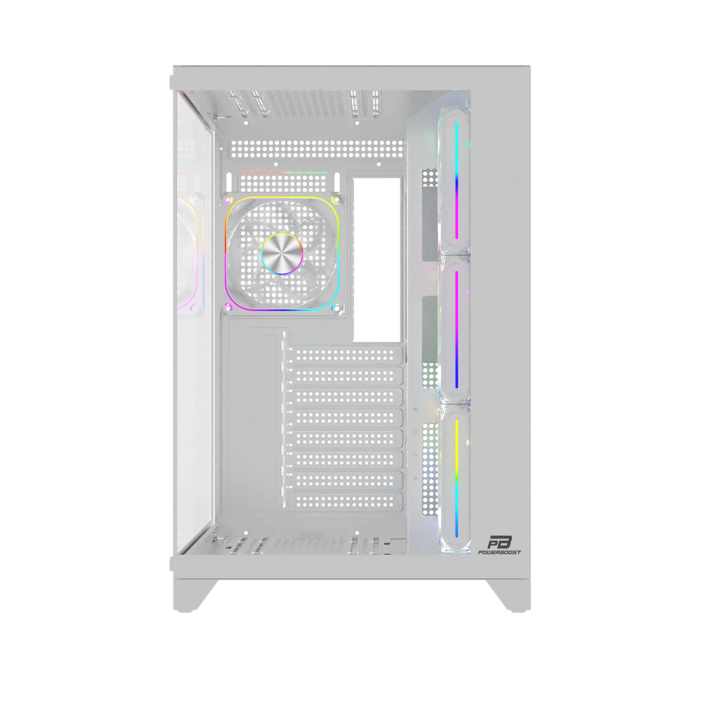 POWERBOOST 750W 80+ BRONZE PB-C9025W 4-ARGB Fanlı Gaming Mid-Tower PC Kasası