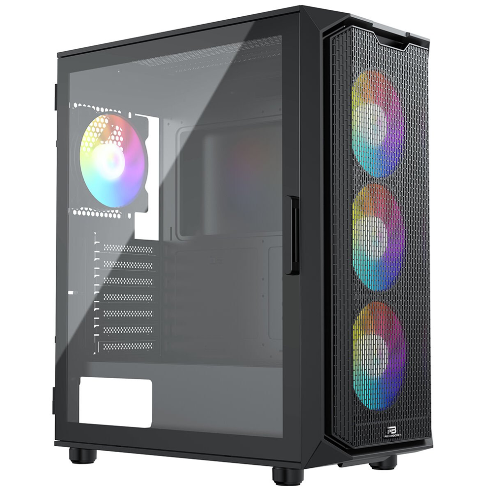 POWERBOOST 750W 80+ BRONZE PB-P521B 4-RGB Fanlı Gaming Mid-Tower PC Kasası
