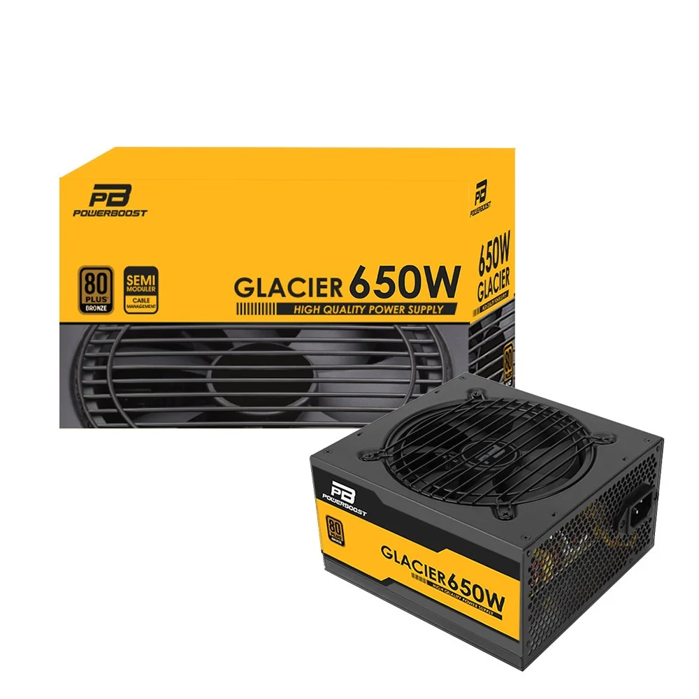 POWERBOOST 650W 80+ BRONZE GLACIER BST-ATX650B Yarı Modüler Power Supply
