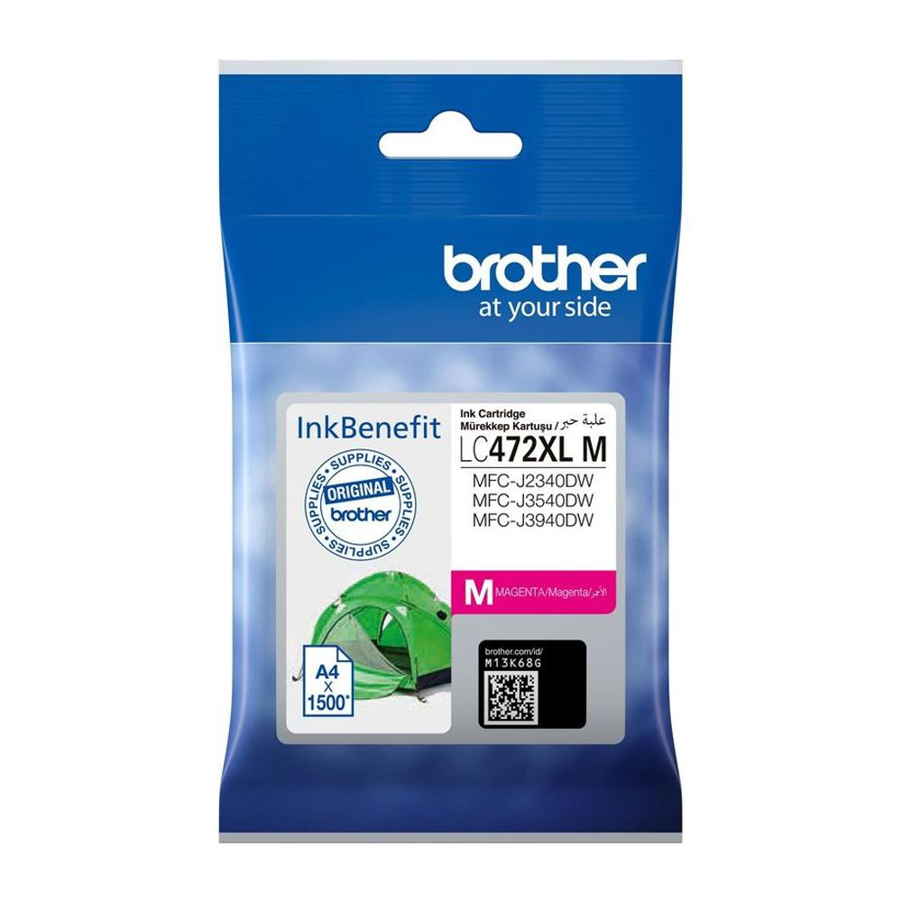 Brother LC472XLM Yüksek Kapasiteli Kırmızı (Magenta) Mürekkep Kartuşu