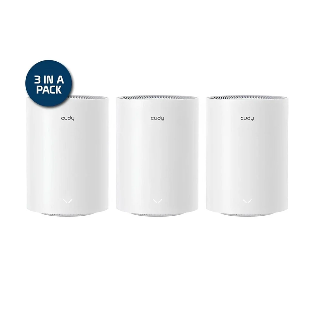CUDY M1800-3 WIFI6 AX1800 Gigabit Mesh Touter 3'lü Set
