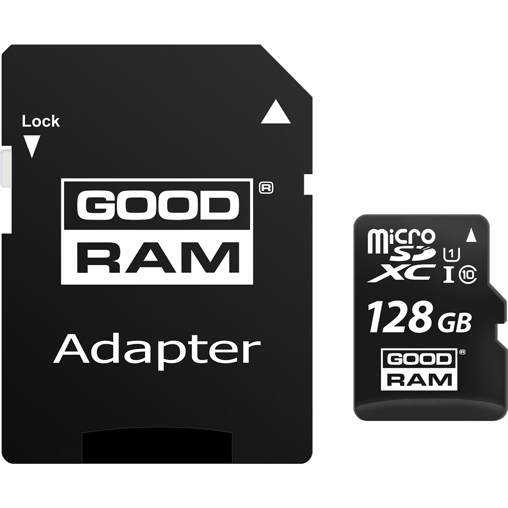 GOODRAM 128GB M1AA-1280R12 microSDXC Class 10 UHS-I U1 100MB/s Hafıza Kartı + SD Adaptör
