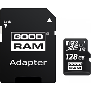 GOODRAM 128GB M1AA-1280R12 microSDXC Class 10 UHS-I U1 100MB/s Hafıza Kartı + SD Adaptör