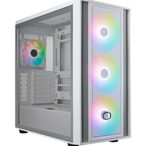 COOLERMASTER MasterBox 600 TG MB600-WGNN-S00 3-14CM ARGB Fanlı Gaming EATX PC Kasası Beyaz