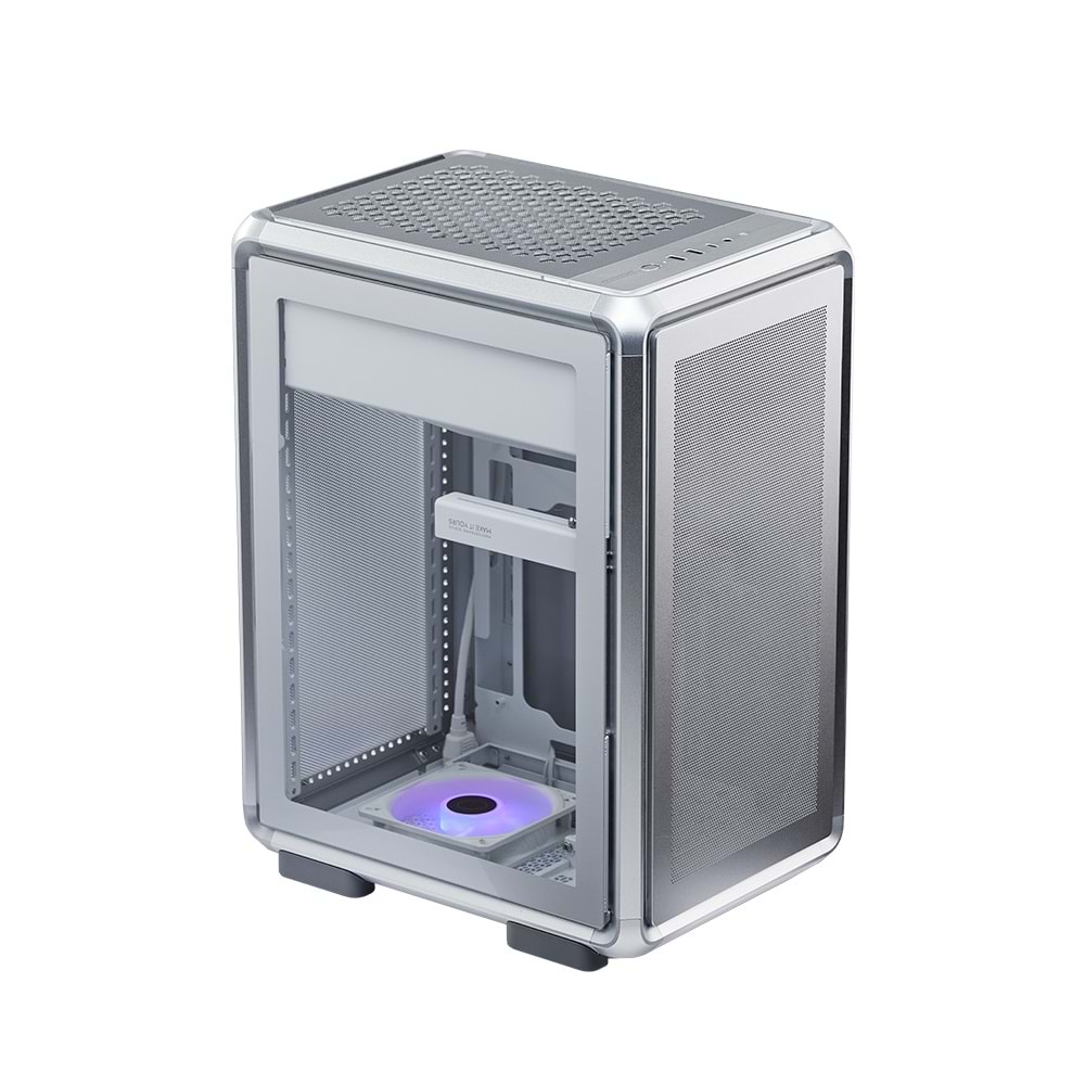 COOLERMASTER MASTERFRAME 400 MESH SILVER TG MF400M-SHNN-S00 ARGB Gaming Micro-ATX PC Kasası