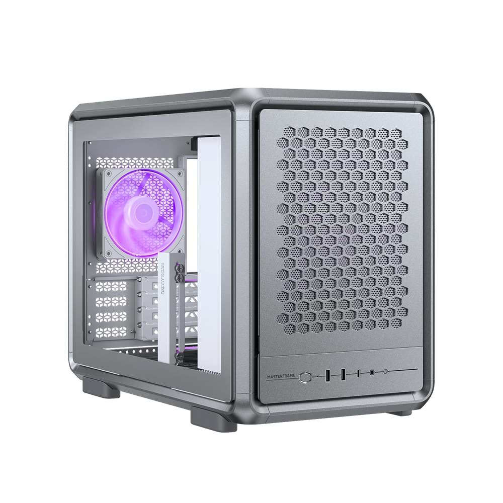 COOLERMASTER MASTERFRAME 400 MESH SILVER TG MF400M-SHNN-S00 ARGB Gaming Micro-ATX PC Kasası