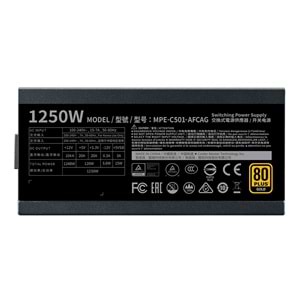 COOLERMASTER 1250W 80+ GOLD MWE V2 MPE-C501-AFCAG-3EEU PCIE 5.0 Tam Modüler Power Supply