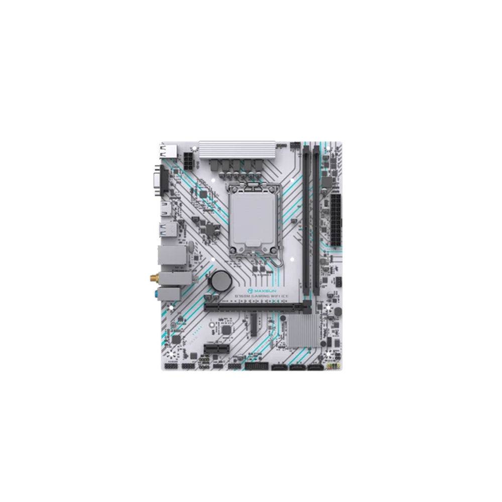MAXUN B760M GAMING WIFI ICE DDR4 HDMI PCIE 4.0 1700p mATX BEYAZ