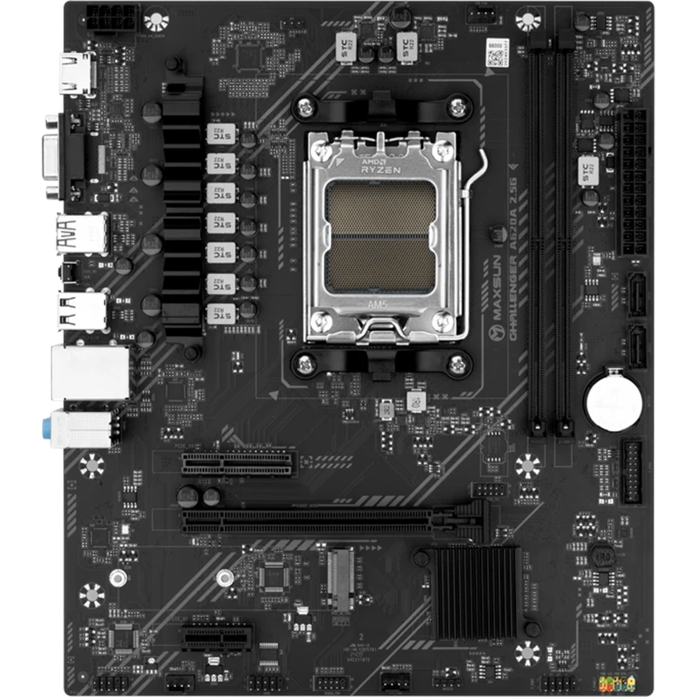 MAXUN Challenger A620A 2.5G DDR5 HDMI PCIE 4.0 AM5 mATX