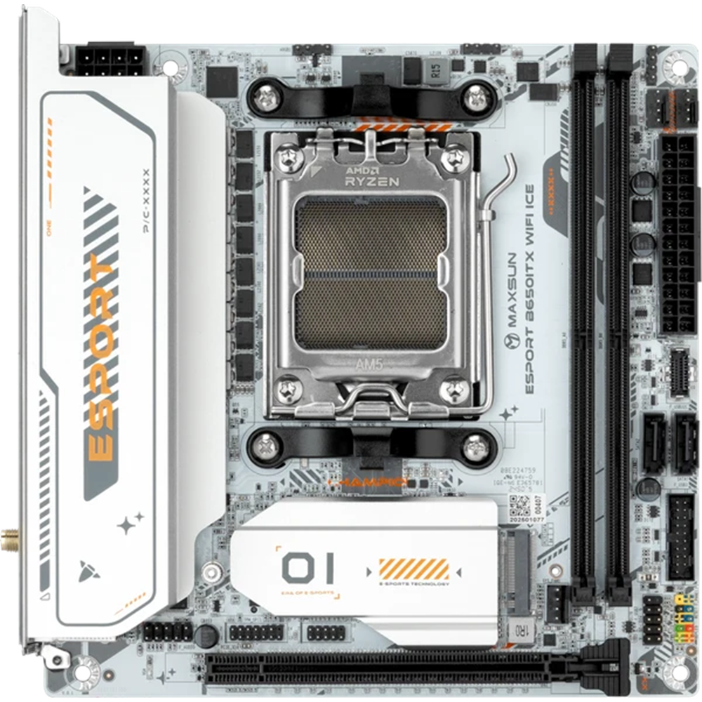 MAXUN eSport B650ITX WIFI ICE DDR5 HDMI-DP PCIE 4.0 AM5 mITX