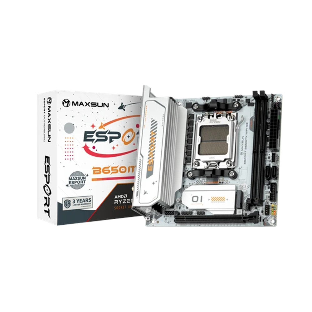 MAXUN eSport B650ITX WIFI ICE DDR5 HDMI-DP PCIE 4.0 AM5 mITX