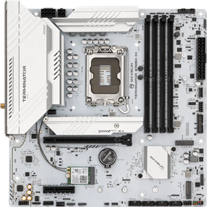 MAXUN TERMINATOR B760M-D4-ICE DDR4 HDMI-DP PCIE 5.0 1700p mATX BEYAZ