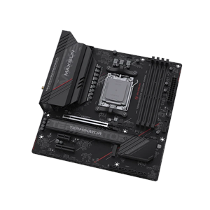 MAXUN TERMINATOR B850M DARK WIFI6 DDR5 HDMI-DP TYPEC PCIE 5.0 AM5 mATX