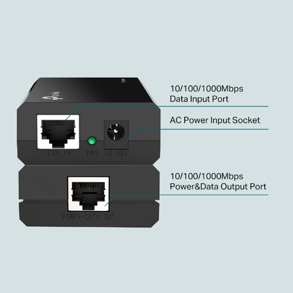 TP-LINK Omada TL-POE150S IEEE 802.3af PoE (Power over Ethernet) Enjektör / Adaptör