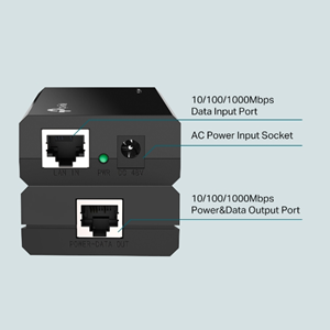 TP-LINK Omada TL-POE150S IEEE 802.3af PoE (Power over Ethernet) Enjektör / Adaptör