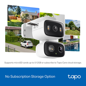 TP-LINK 3MP Tapo C246D Wifi Kablosuz Çift Lensli Pan/Tilt IP Güvenlik Kamerası
