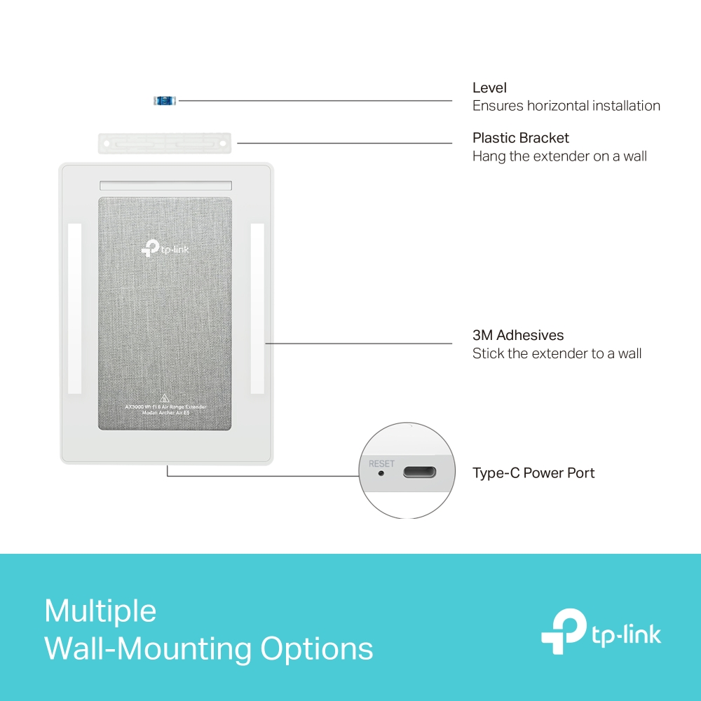 TP-LINK ARCHER AIR E5 WIFI6 AX3000 Menzil Genişletici