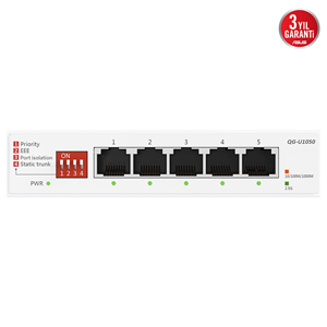 ASUS 5port 2.5GbE Yönetilemez Switch QG-U1050