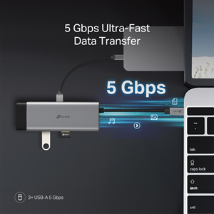 TP-LINK UH7021C USB-C 7port Hub 4K60Hz 100W PD SD
