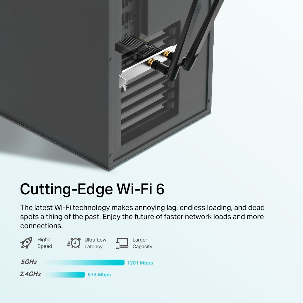 TP-LINK Archer TX20E WIFI6 AX1800 PCIe Kablosuz Adaptör