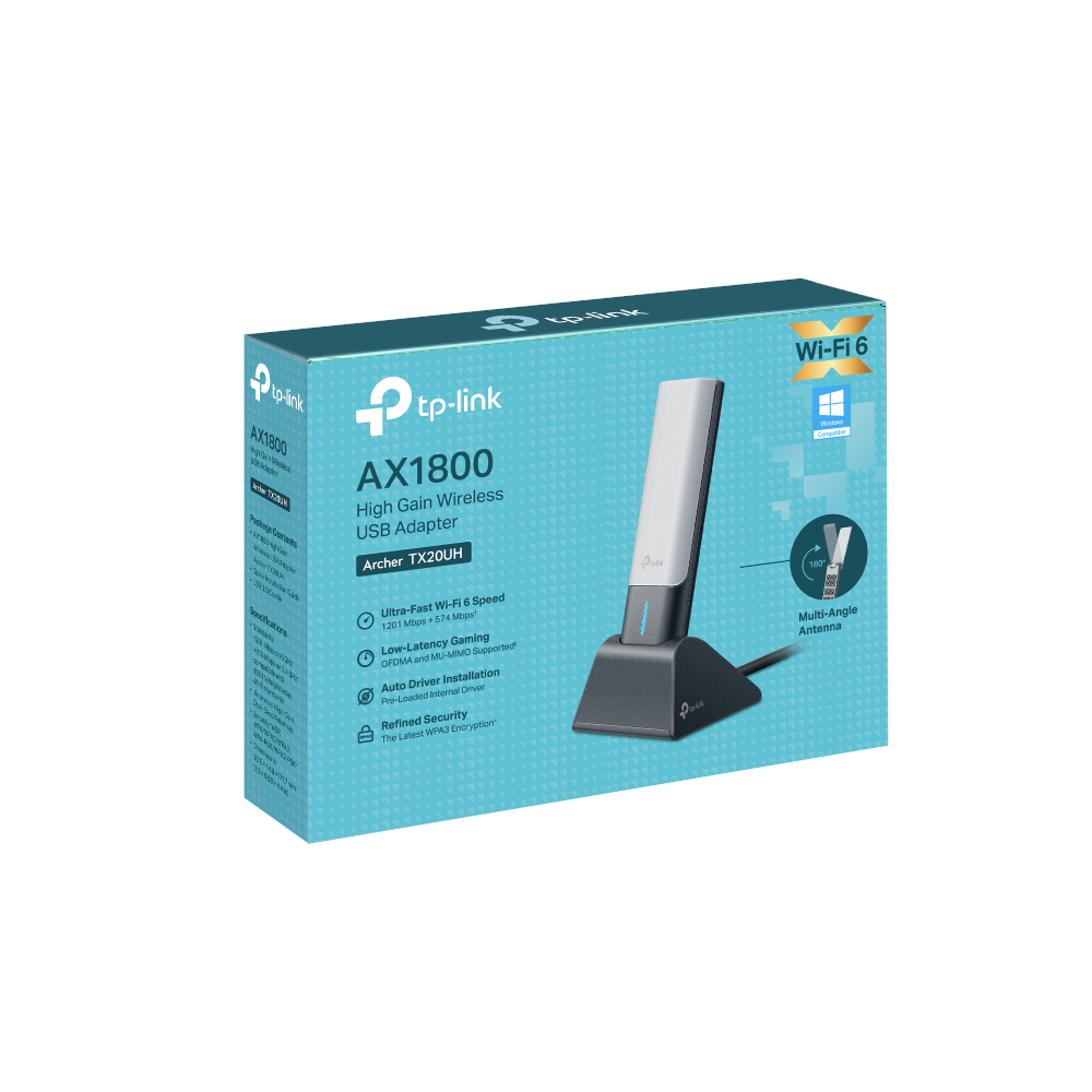 TP-LINK Archer TX20UH Wıfı6 AX1800 Usb Kablosuz Adaptör