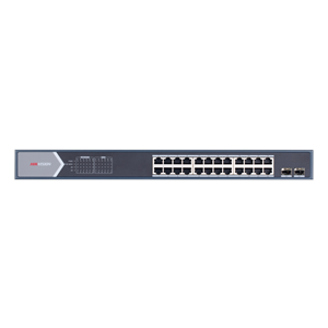 HIKVISION 24port PoE 250w 2-SFP Gigabit Yönetilemez Switch DS-3E0526P-E/M