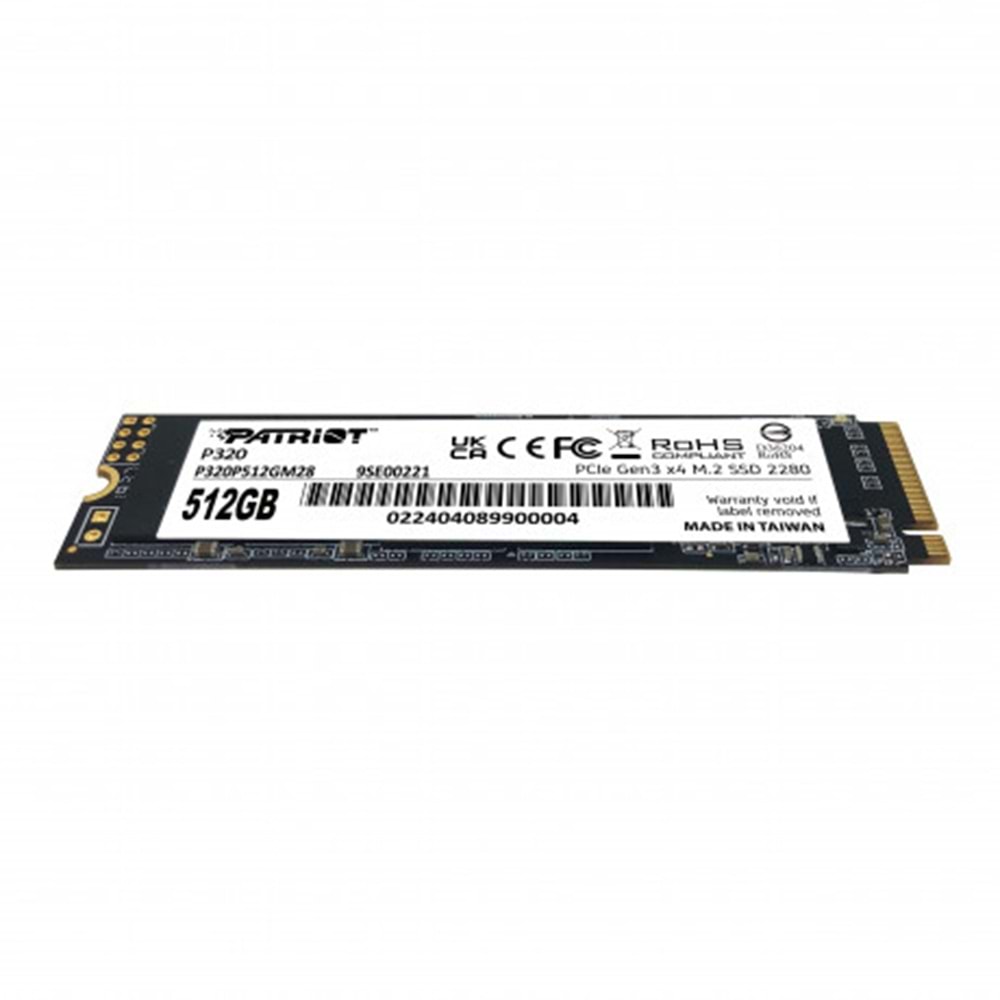 PATRIOT 512GB P320 P320P512GM28 3000-2200MB/s M2 NVME GEN3 Disk