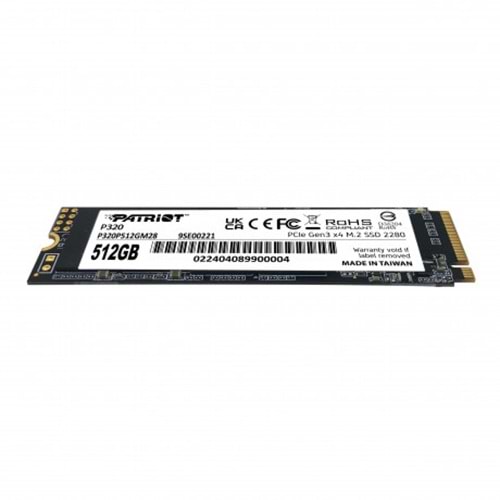 PATRIOT 512GB P320 P320P512GM28 3000-2200MB/s M2 NVME GEN3 Disk
