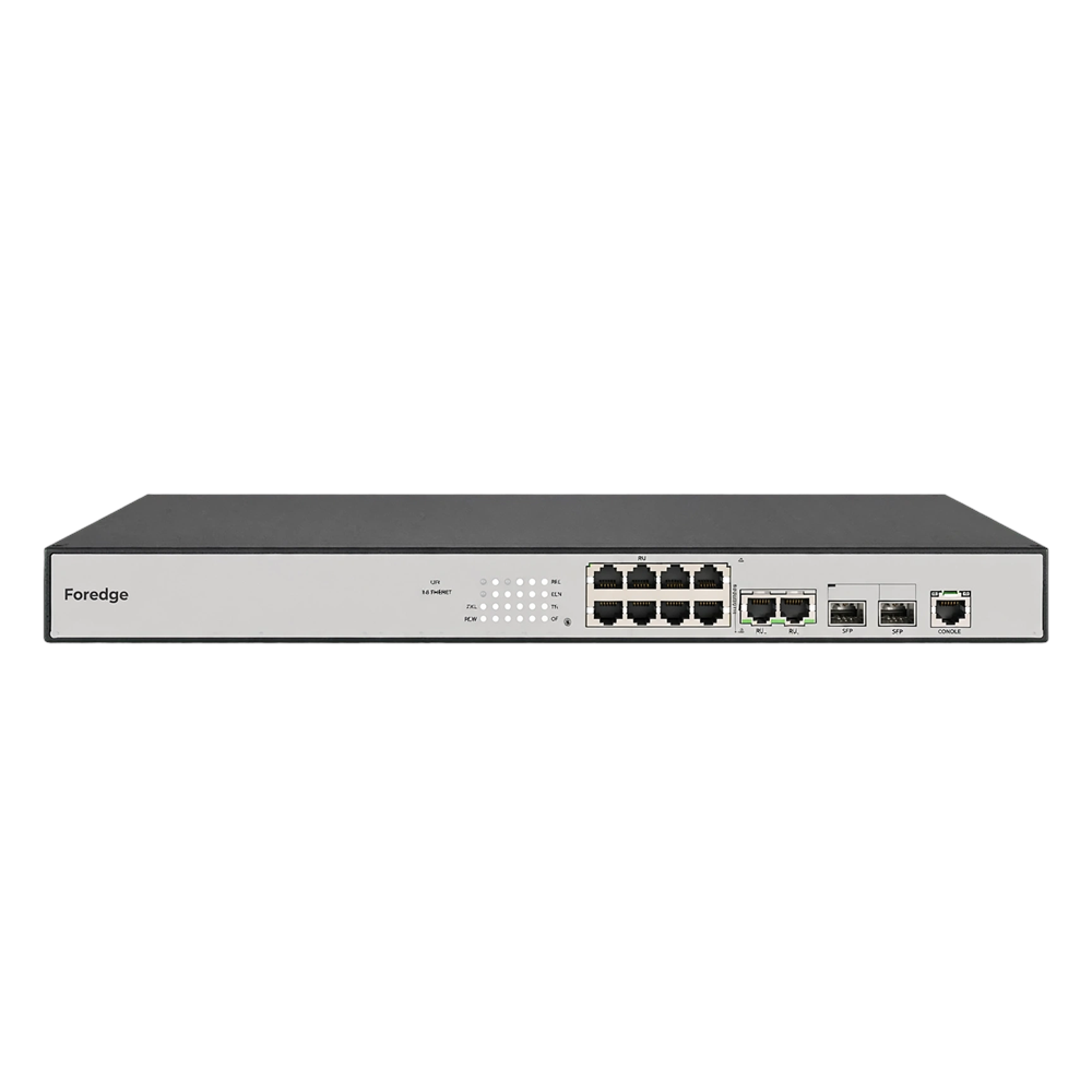 FOREDGE 8port PoE 250w 2-10GbE SFP 2-Uplink 2.5GbE Layer 3 Yönetilebilir Switch PS3008XGPSH