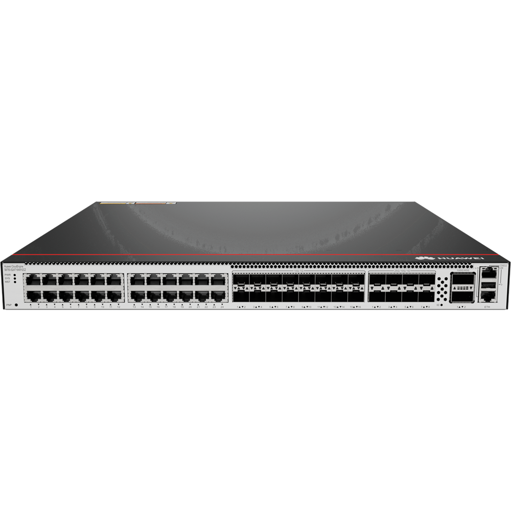 HUAWEI 24port-GE/16-SFP 10GbE SFP+/8-SFP 25GbE /2-SFP+ 100GbE QSFP28 Yönetilebilir Switch CloudEngine S6750-S24T16X8Y2CZ 