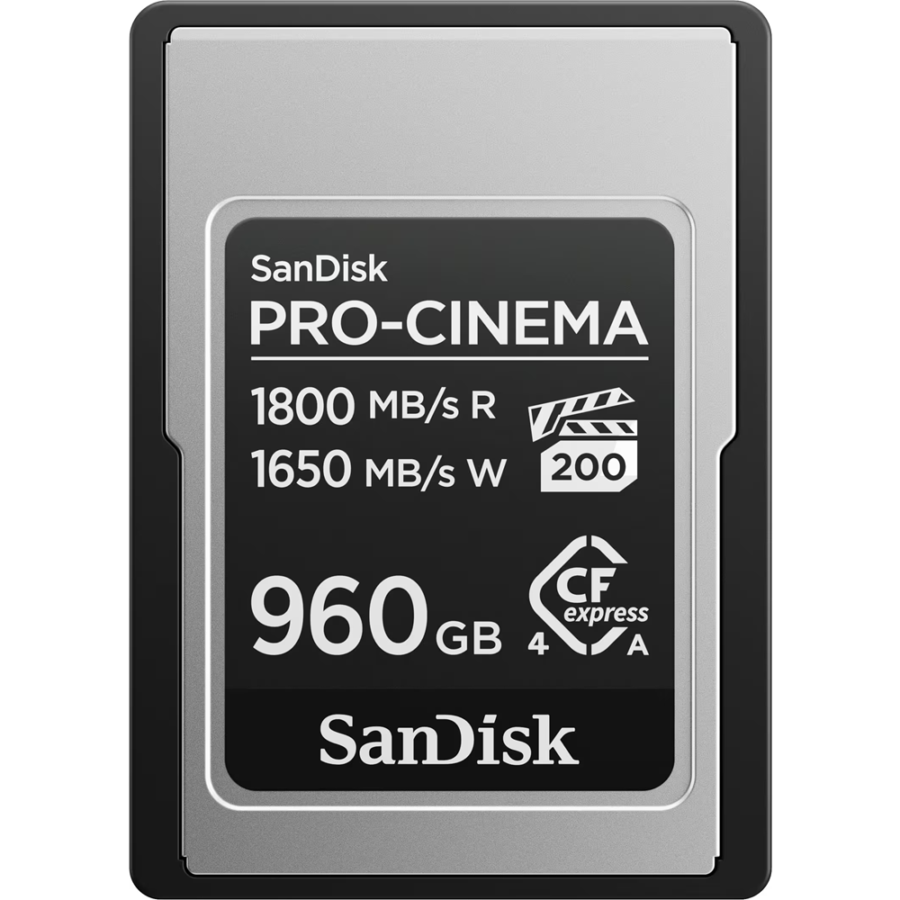 SANDISK 960GB PRO-CINEMA SDCFEA-960G-GN4NN CFexpress Type A PCIe Gen4 1800-1650MB/s Hafıza Kartı