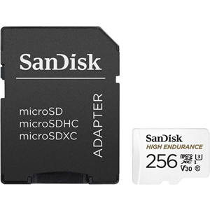 SANDISK 256GB High Endurance SDSQQNR-256G-GN6IA microSDXC UHS-I C10 U3 V30 100/40MB/s Adaptörlü Hafıza Kartı