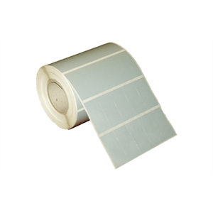 BIFO Silvermat 20x40mm Yan Yana 5'li 110mm Rulo 5000 Adet Metalik Gri Yapışkanlı Etiket - Resin Ribon Gerekir