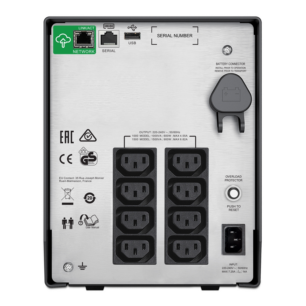 APC 1500VA/900W SMC1500IC Smart-UPS LCD SmartConnect Line Interactive Ups