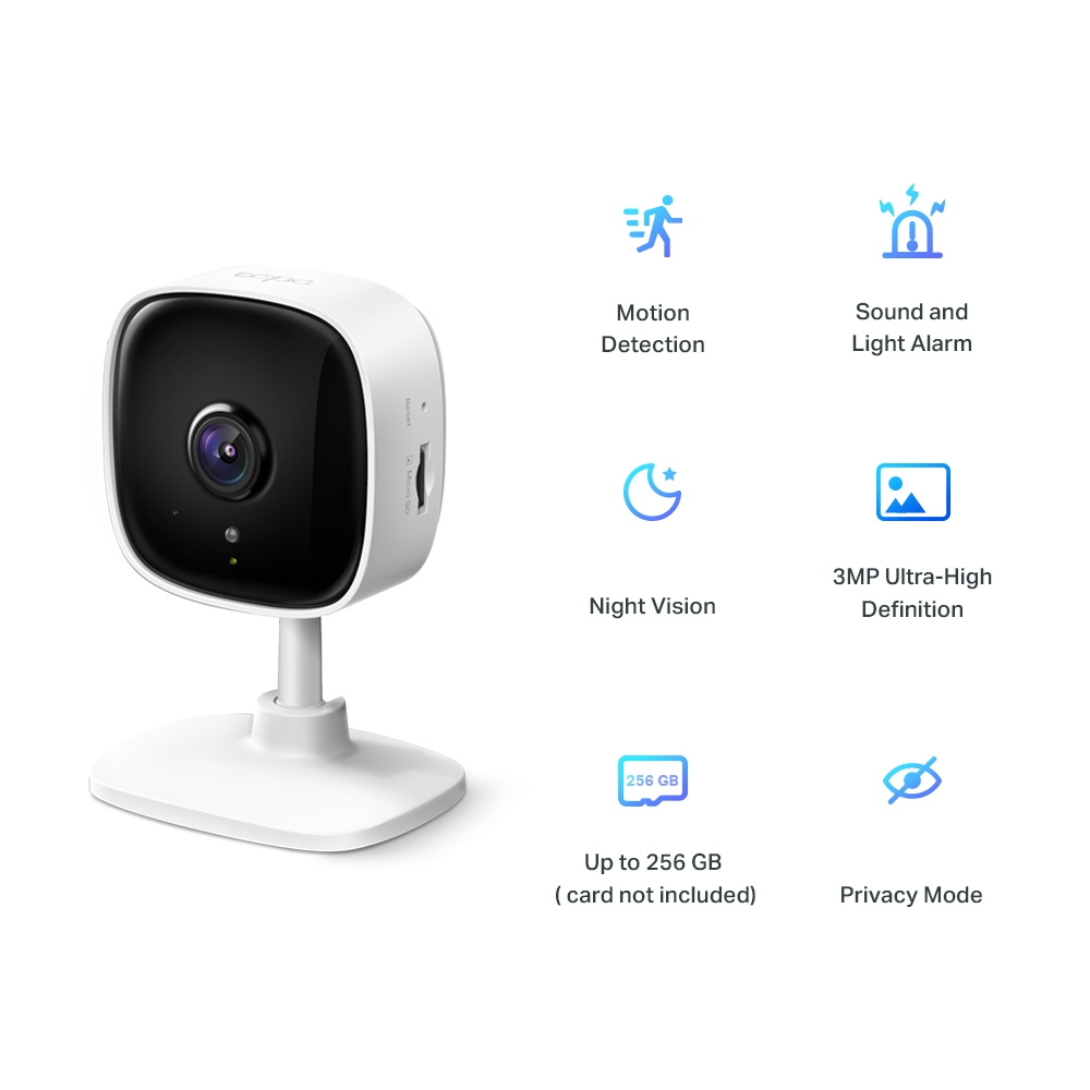 TP-LINK 3MP 3.3MM Wıfı Kablosuz IP Kamera Tapo C110