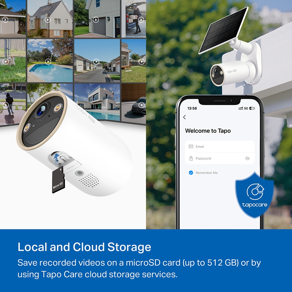 TP-LINK 8MP Bullet 3.1MM Wıfı Kablosuz Güneş Enerjili IP Kamera Tapo C460 KIT