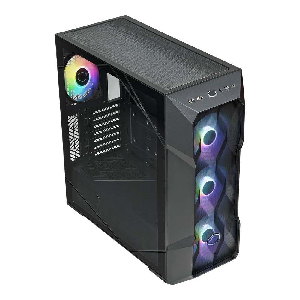 COOLERMASTER 700W 80+ MASTERBOX TD500 V2 TG 4-ARGB Fanlı Gaming EATX PC Kasası
