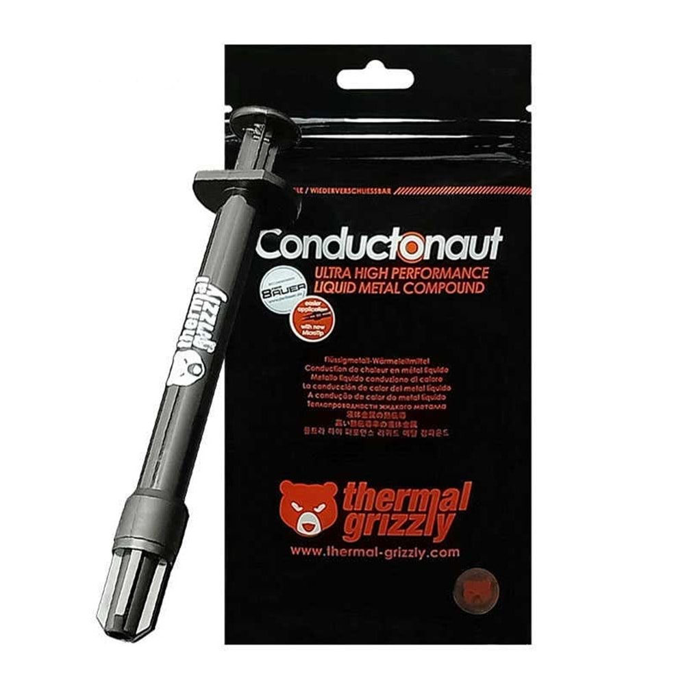 Thermal Grizzly Conductonaut Likit Metal 1gr 73W Yüksek Performanslı Termal Macun