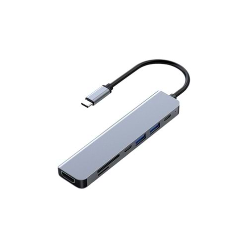 FRISBY FA-7684C Type-C 7'si 1 Arada Hub Adaptör