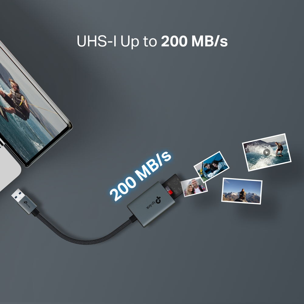TP-LINK UA430 USB 3.0 Type-A SD ve microSD Kart Okuyucu