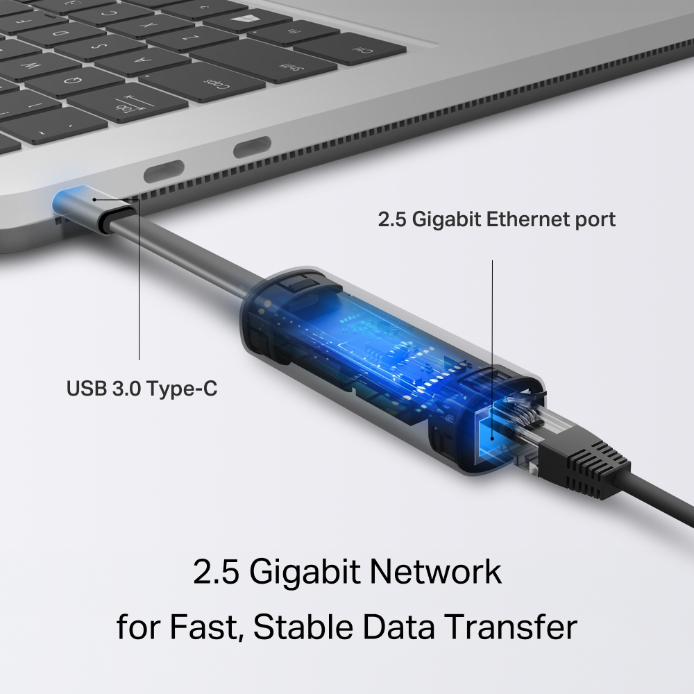 TP-LINK UE302C USB TypeC 2.5 Gigabit Ethernet Adaptörü