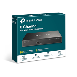 TP-LINK 8kanal VIGI NVR1008H 1-diskli H.265+ HDMI/VGA Ağ Video NVR Kayıt Cihazı